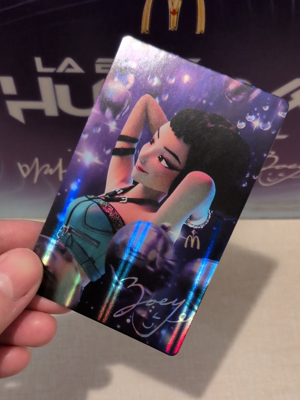 McDonald's x K-pop Demon Hunters Photcard (Zoey)